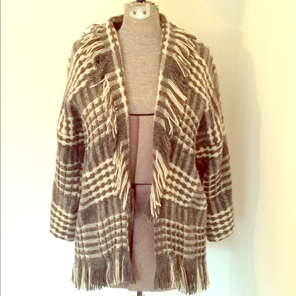 S Vintage Faribo Wool Plaid Blanket Coat Jacket 🐰 - Picture 1 of 6